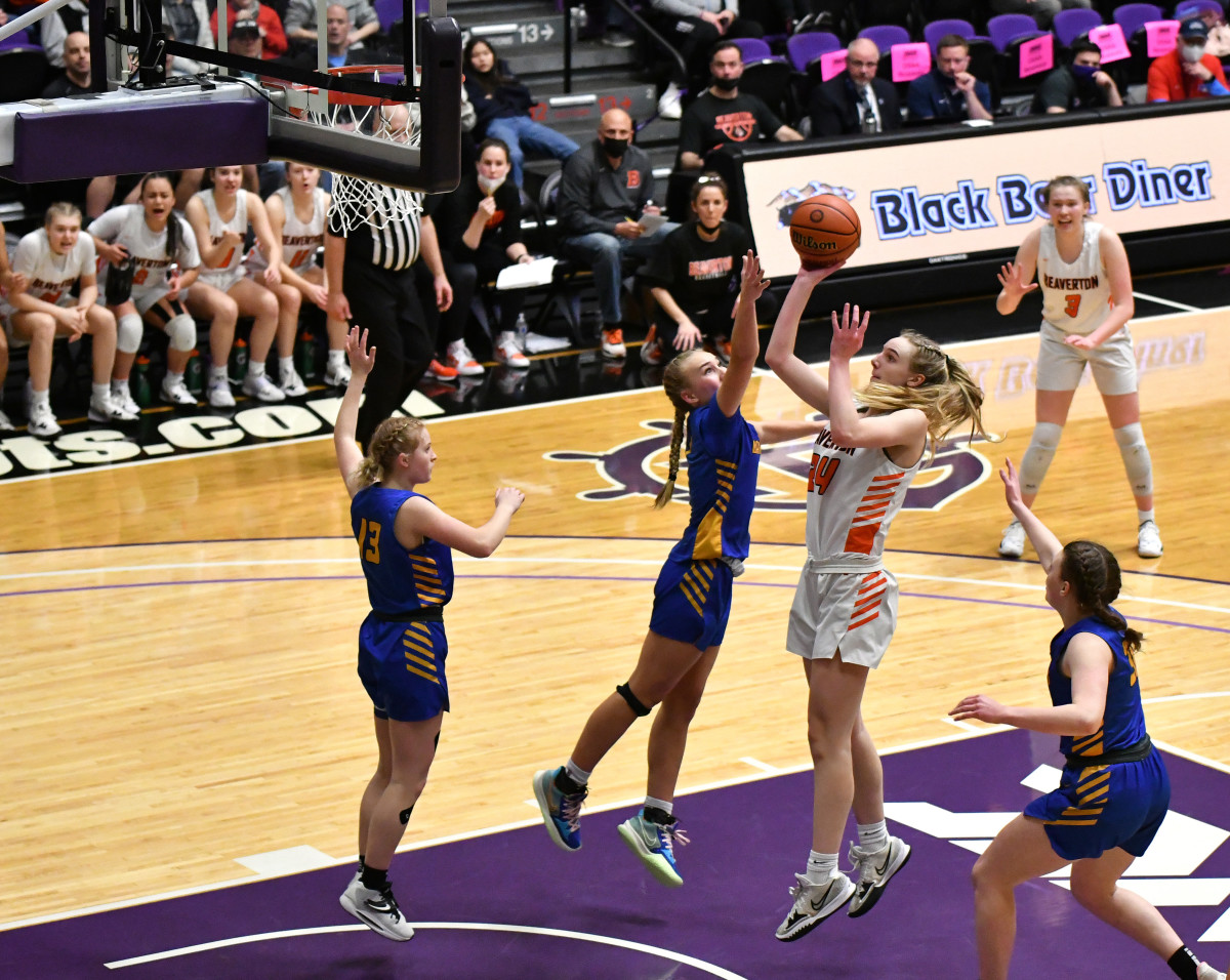 Beaverton Barlow girls basketball Taylor Balkom 40